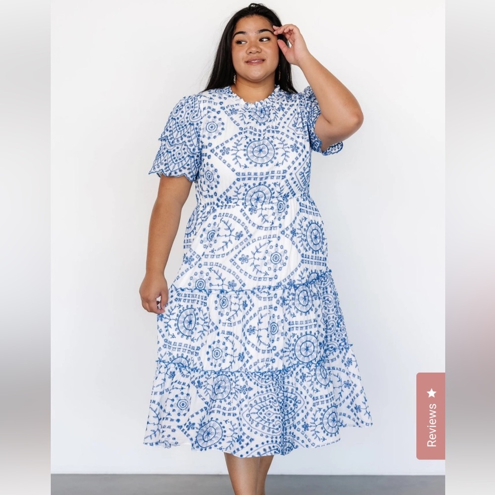 Baltic Born Mirabel Eyelet Midi Dress